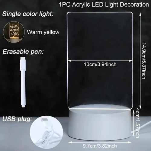 LED Base Lamp With Pen & RGB Lights