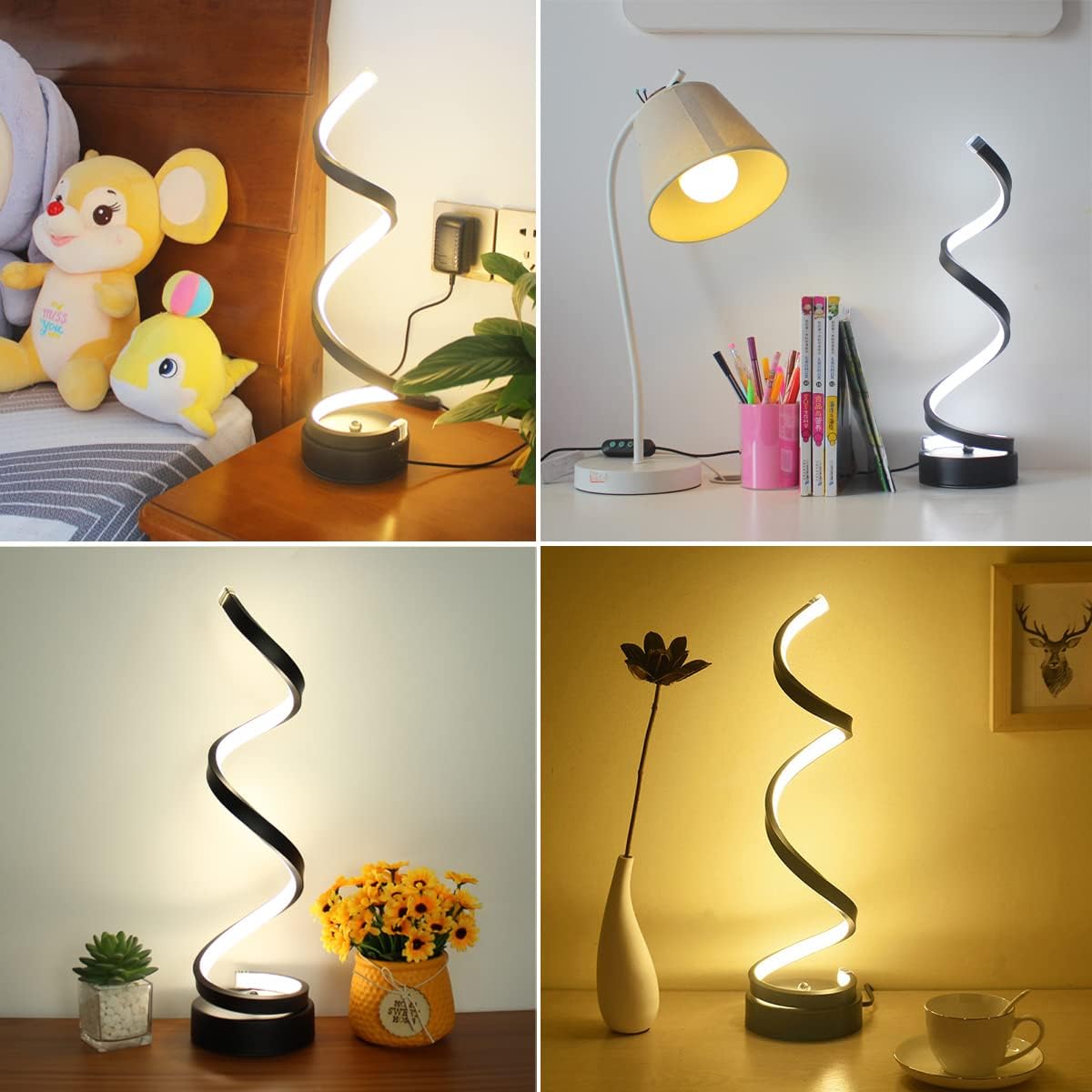 Spiral LED 3 Color Adjustable Light