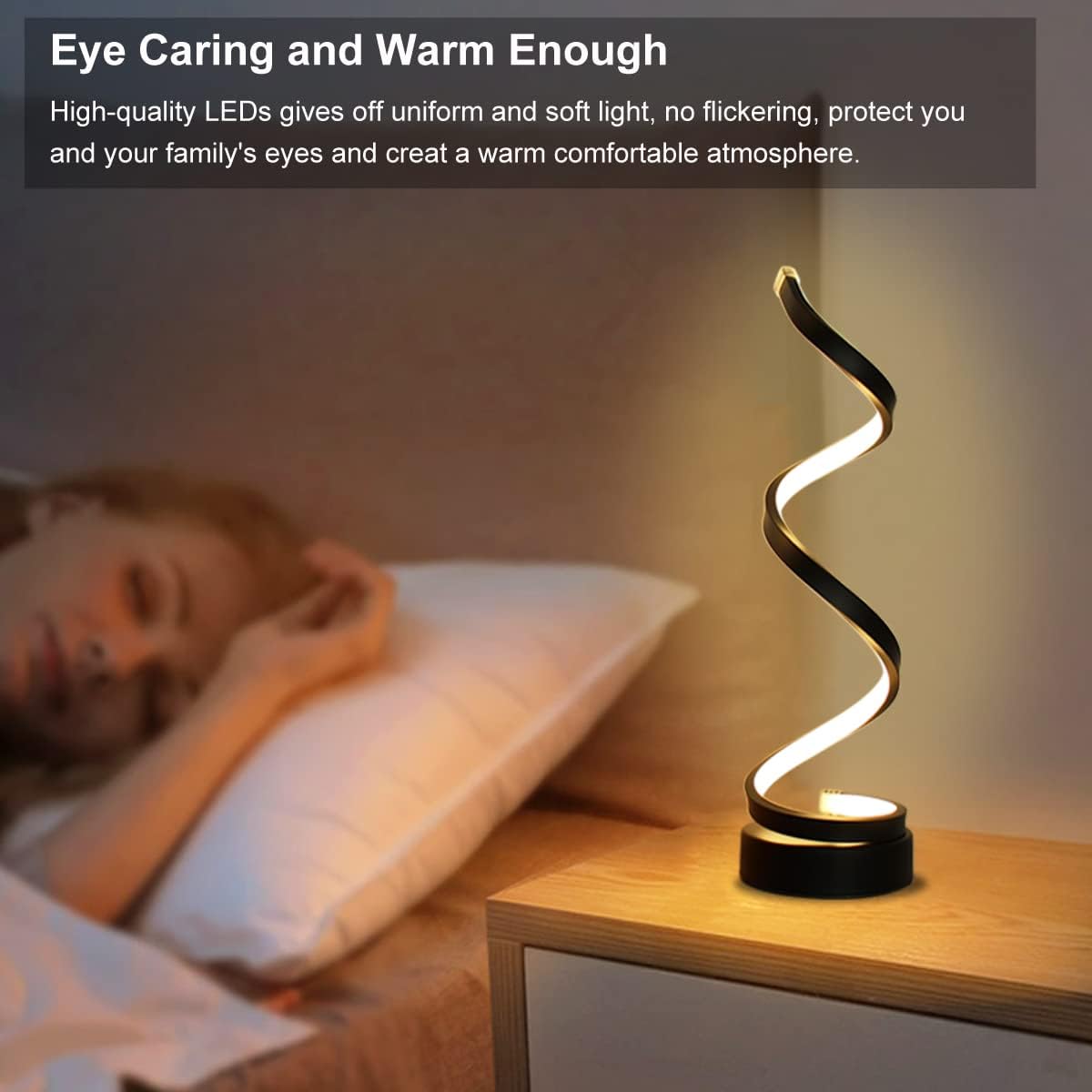 Spiral LED 3 Color Adjustable Light