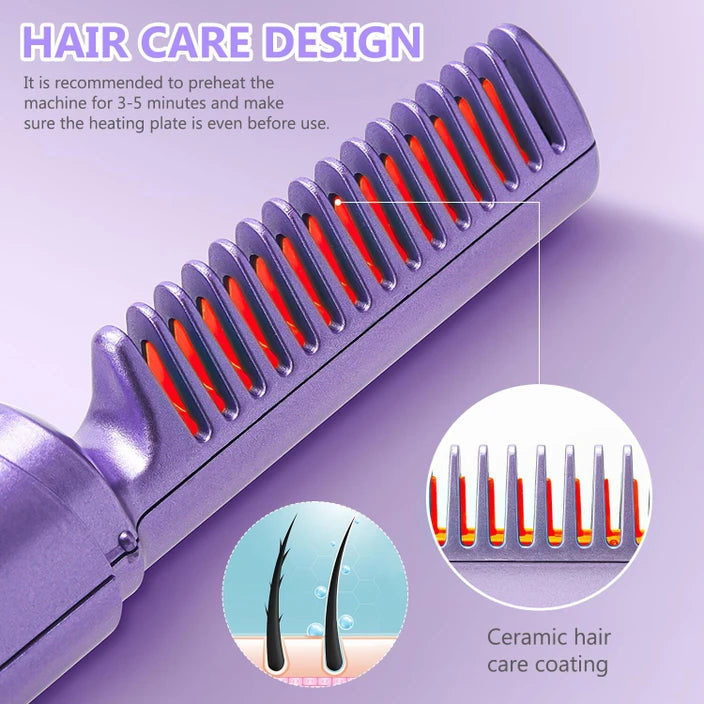 Wireless Hair Straightening Comb