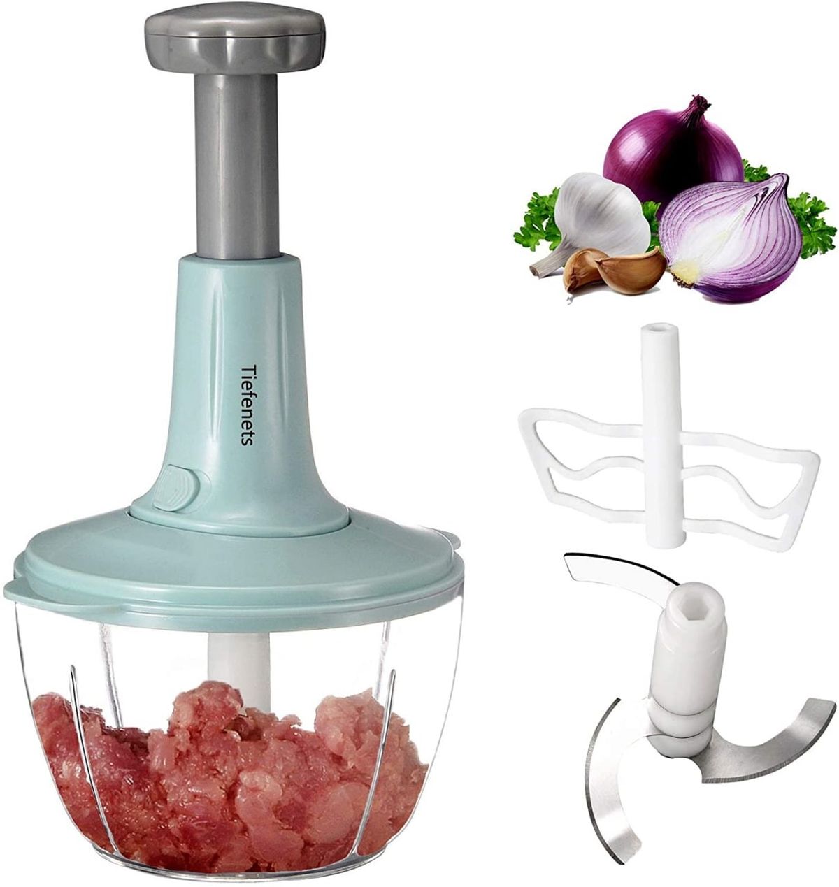 Manual Chopper Machine – 1500ML Hand Pull & Press Chopper