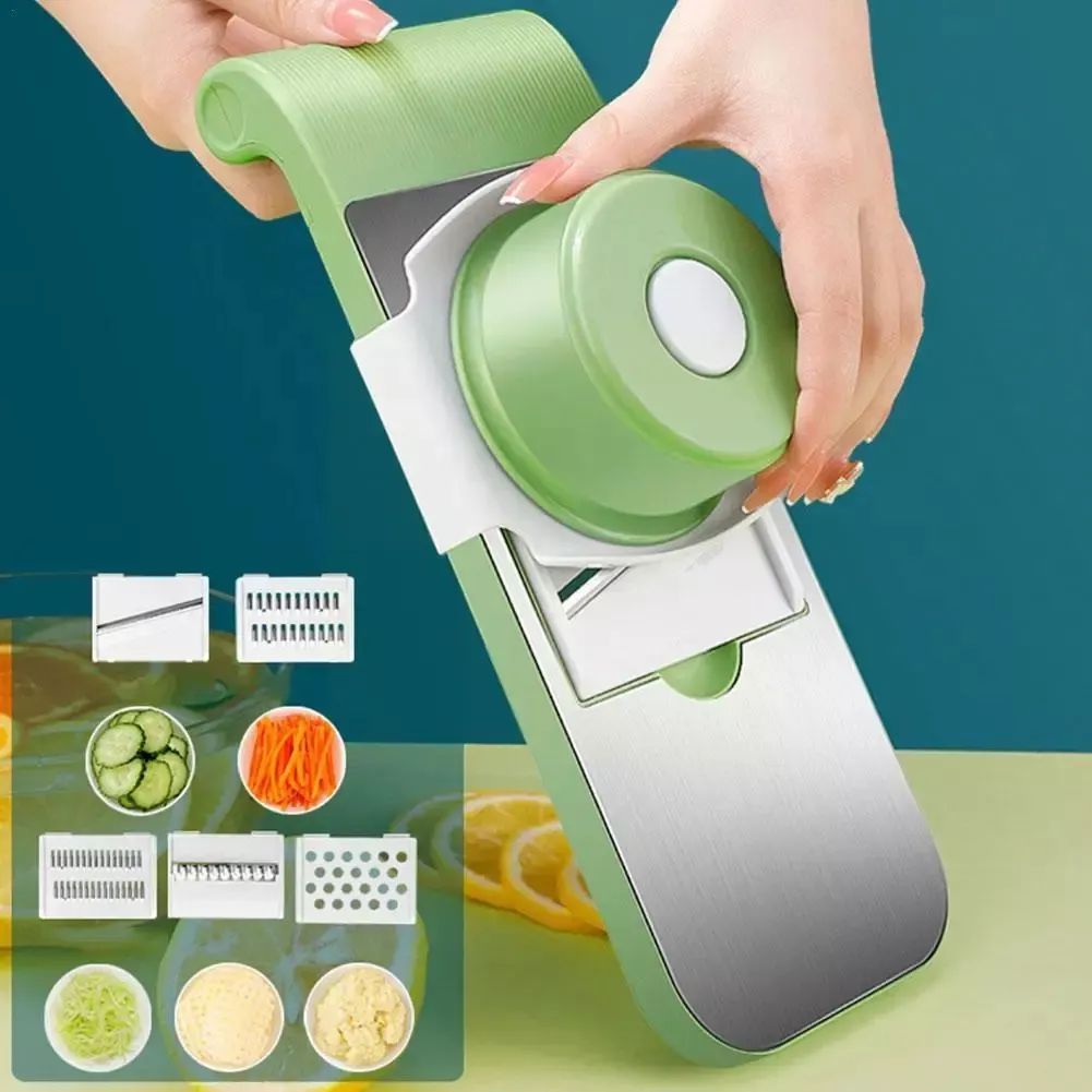 Vegetable Stainless Steel Slicer Cutter 5 In 1