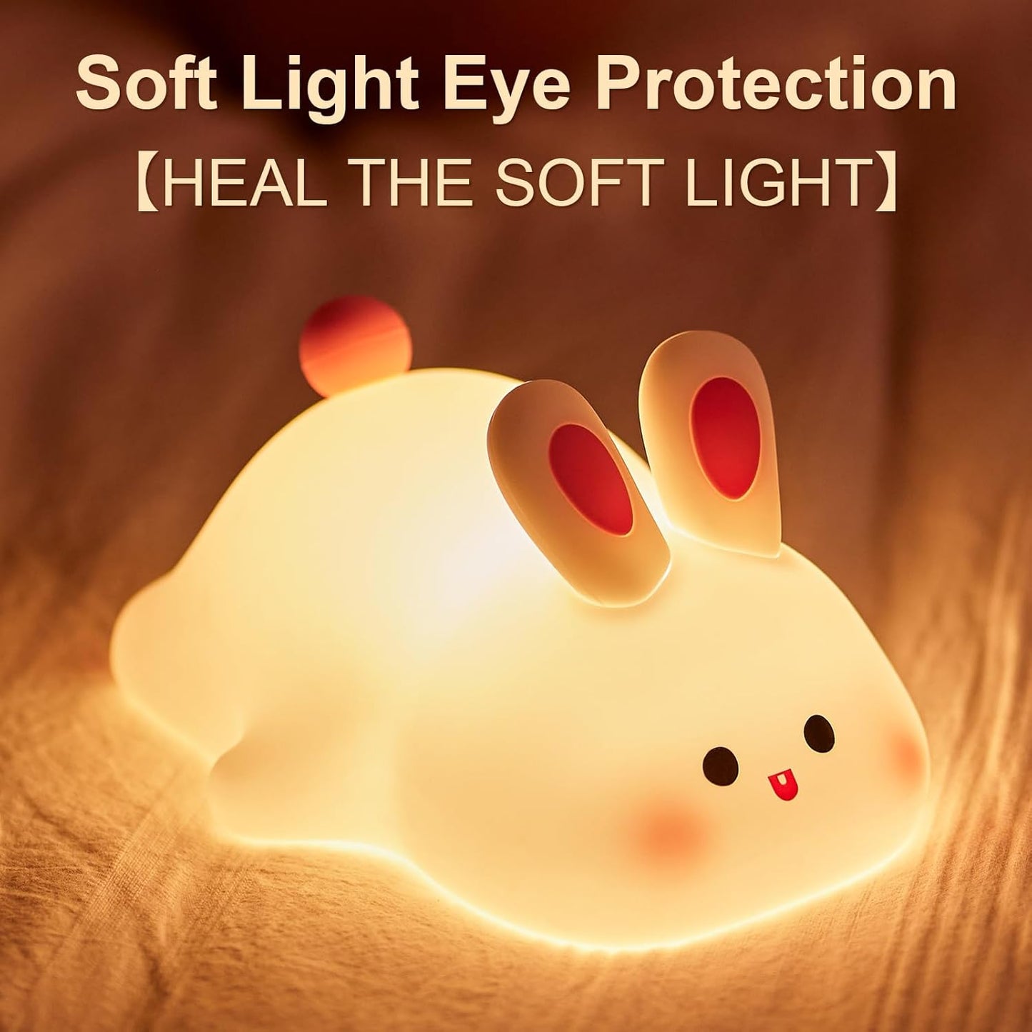 Rechargeable Silicon Rabit Lamp