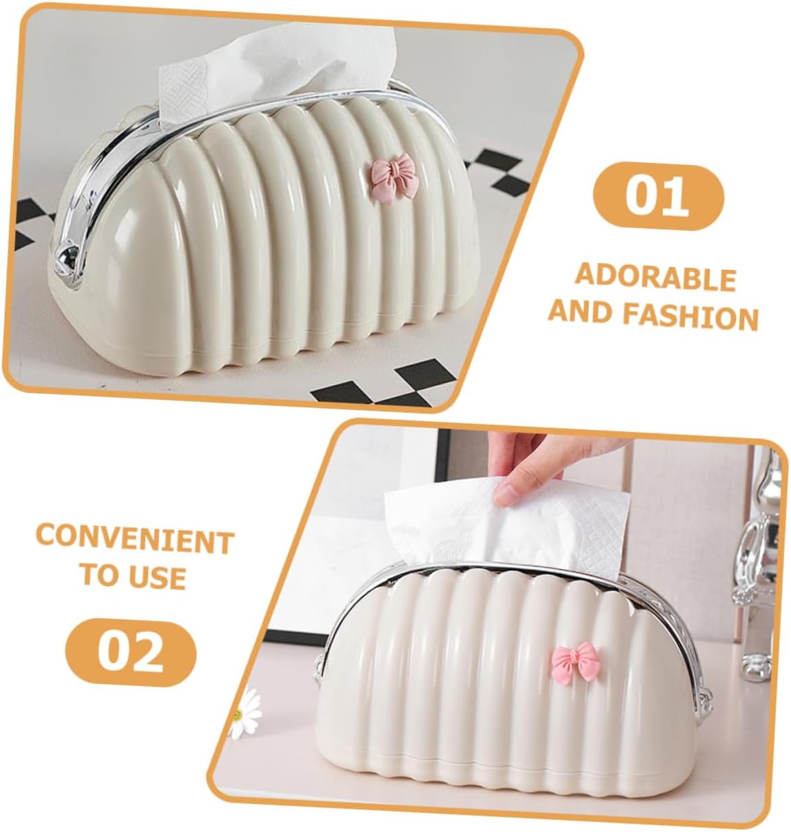 Shell-Shaped Tissue Box Holder