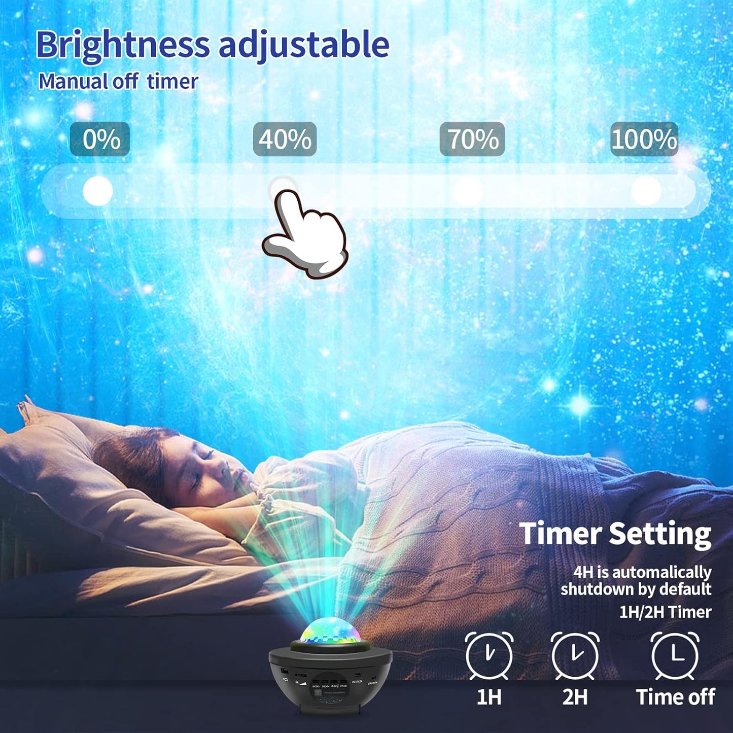 Galaxy Projector Star Light Speaker