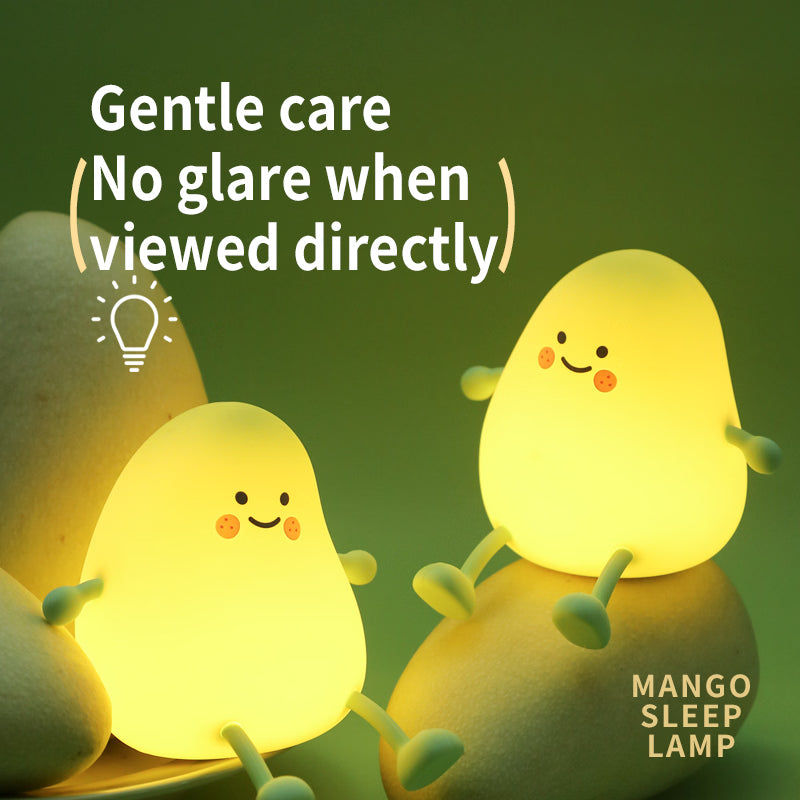 Rechargeable silicon Mango Shape Lamp