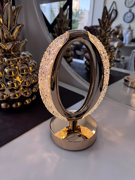 Iron Crystal Table Lamp
