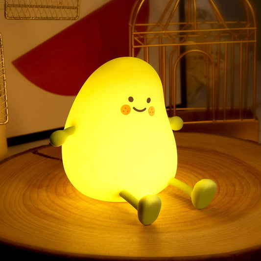 Rechargeable silicon Mango Shape Lamp